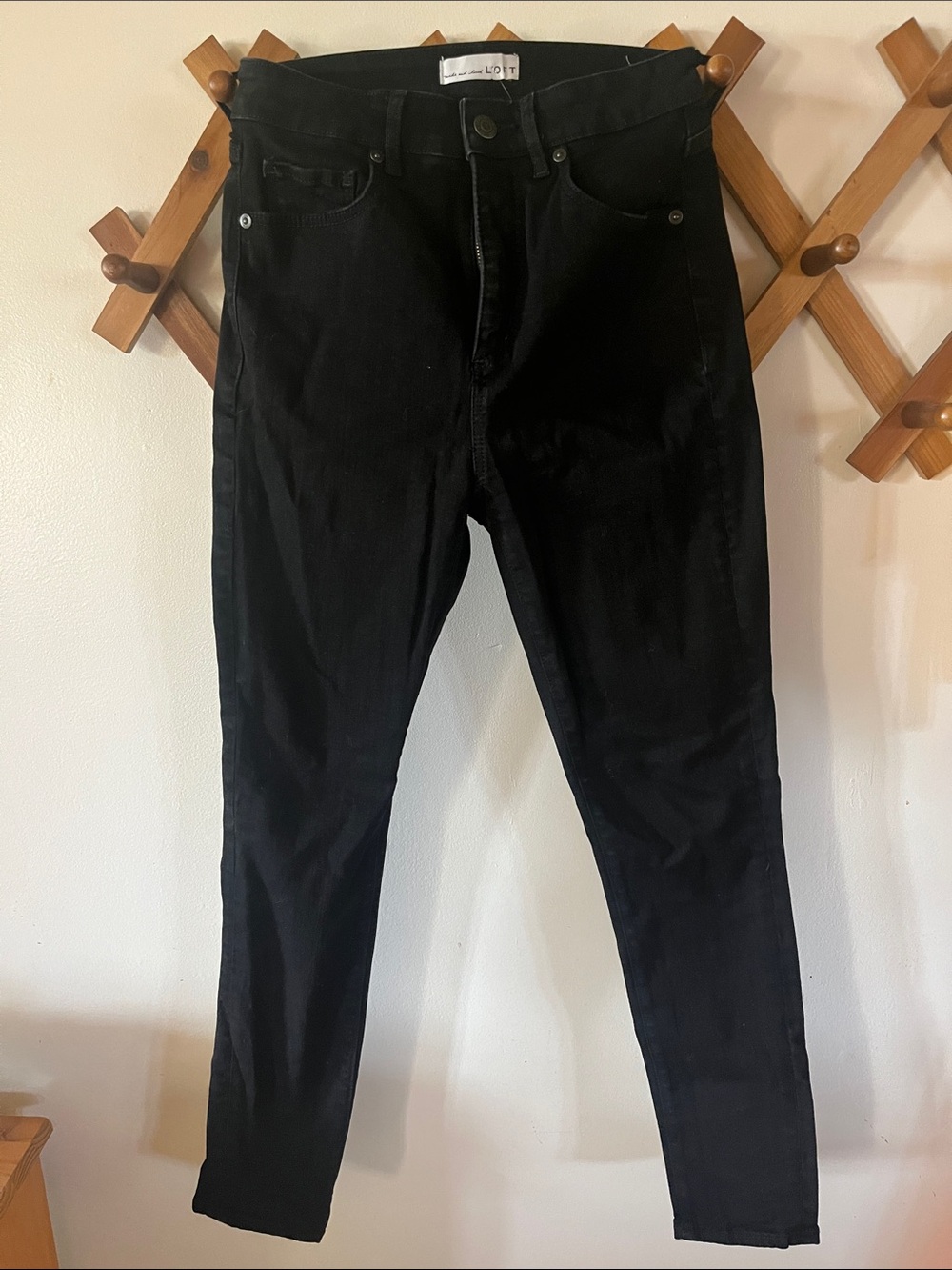 LOFT Black Skinny High-Rise Jeans